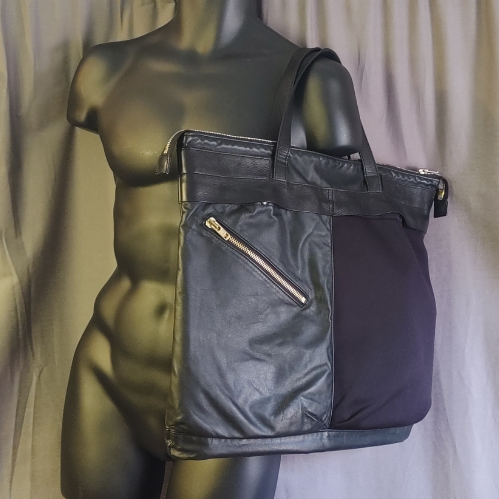 Tim Coppens Leather master - piece Tote Bag Black - Picture 2 of 8